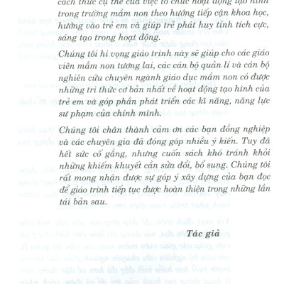 Phương Pháp Tổ Chức Hoạt Động Tạo Hình Cho Trẻ Mầm Non (Tái bản 2023)