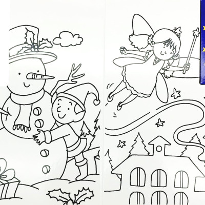 Wipe Clean Colouring Books - Elves
