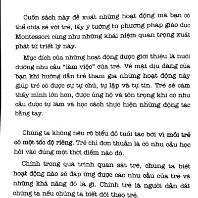 Học Montessori Để Dạy Trẻ Theo Phương Pháp Montessori - 100 Hoạt Động Montessori: Con Không Cần iPad Để Lớn 