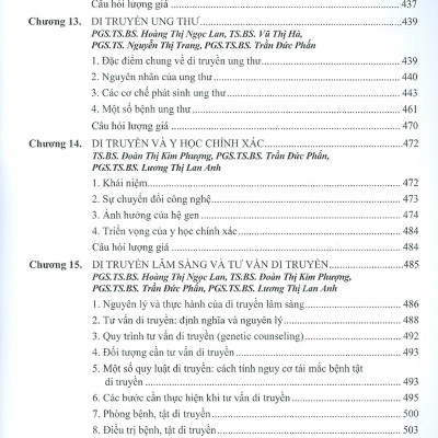 Di truyền Y học (Dùng cho đào tạo bác sĩ Y khoa)