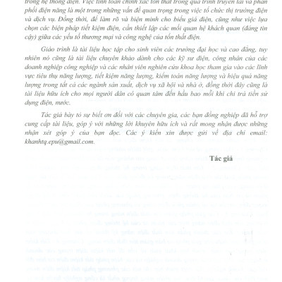Giáo Trình Tiết Kiệm Điện