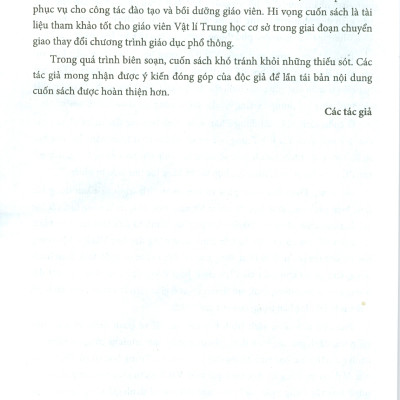 Dạy Học Phát Triển Năng Lực Môn Vật Lí Trung Học Cơ Sở