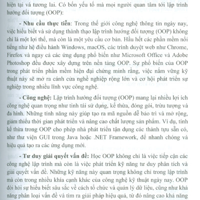 Giáo Trình Lập Trình Hướng Đối Tượng - TS. Nguyễn Văn Hậu (Chủ biên), TS. Đào Anh Hiển, ThS. Nguyễn Hữu Đông
