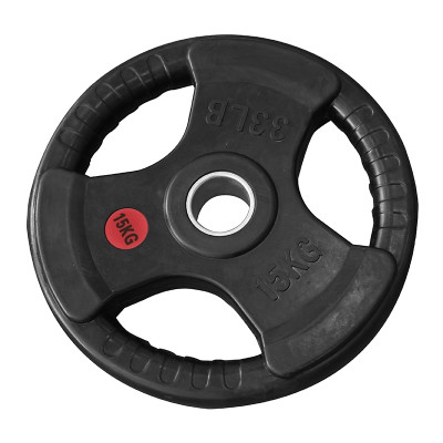 Q302 Tạ miếng cao cấp 3 lỗ (ø: 50mm) có bọc cao su non Thái Lan BG 2.5kg,5kg, 7.5kg, 10kg,15kg và 20kg (hàng nhập khẩu)