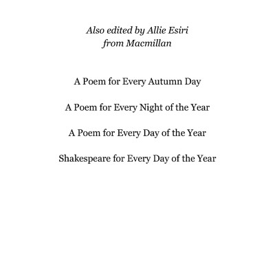 A Poem For Every Winter Day