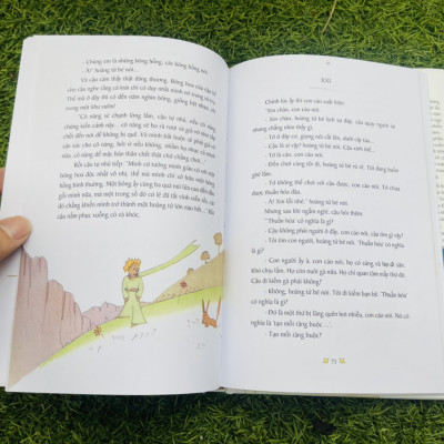 BÌA CỨNG KỶ NIỆM IN 500c – HOÀNG TỬ BÉ – MINH HỌA MÀU CỦA TÁC GIẢ ANTOINE DE SAINT-EXUPÉRY – BẢN DỊCH MỚI KỶ NIỆM 70 NĂM RA MẮT TÁC PHẨM – TRÁC PHONG DỊCH – NHÃ NAM PHÁT HÀNH -