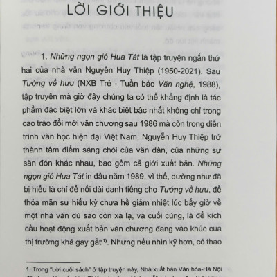 Sách - Những ngọn gió Hua Tát (Nguyễn Huy Thiệp) (Việt Nam Danh Tác) (Nhã Nam Official)