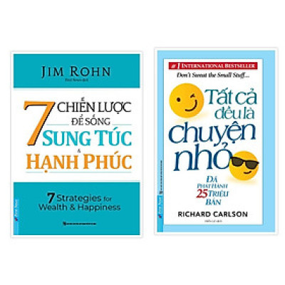 Combo 7 Chiến Lược Để Sống Sung Túc & Hạnh Phúc + Tất Cả Đều Là Chuyện Nhỏ (Khổ Lớn)  - Bản Quyền