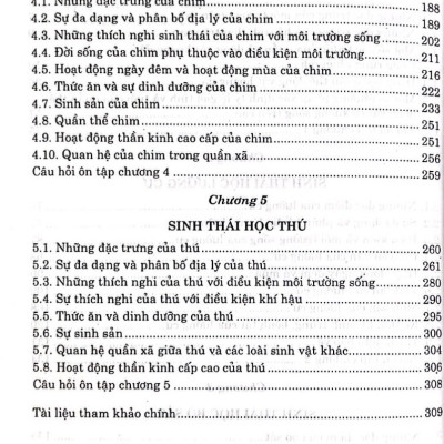 Giáo trình sinh thái học động vật có xương sống ở cạn