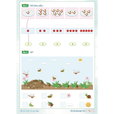 Bài Tập Hằng Ngày Toán Lớp 1 - Kết Nối Tri Thức Với Cuộc Sống - Tập 1 - Bản Quyền