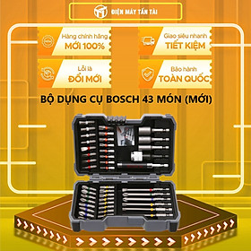 BỘ DỤNG CỤ BOSCH 43 MÓN (MỚI)  - Hàng chính hãng