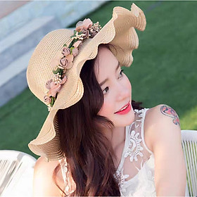 Nón rộng vành đi biển chống nắng UV Mũ rộng vành đi biển - dona21050406