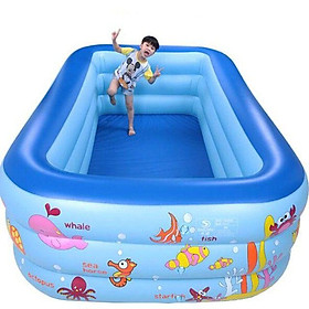 BỂ BƠI 3 TẦNG HÌNH CHỮ NHẬT 1.3m ( Giao mầu ngẫu nhiên )