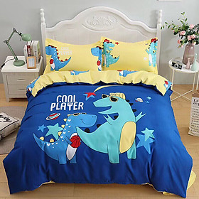 Bộ drap và vỏ chăn cotton Classic Kid VCK2006 ( 4 món )