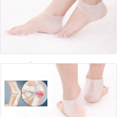 Bộ 1 đôi tất, vớ bảo vệ chống nứt gót chân bằng silicon