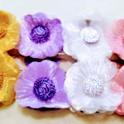 Kẹp tóc hoa handmade - kẹp tóc hoa to bự đẹp