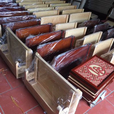 Combo bộ bàn thờ chung cư 89 +ám khói + chữ phúc ...bằng gỗ sồi nga 