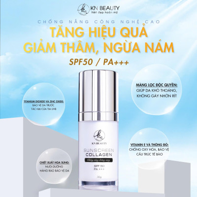 Kem chống nắng Sunscreen Collagen KN Beauty 30g