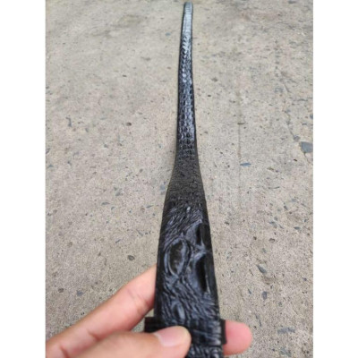 Thắt Lưng Cá Sấu Liền Nguyên Tấm GAI LƯNG N23D1 (mặt trắng)