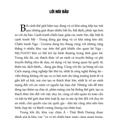 Địa Chiến Lược Việt Nam Tầm Nhìn 2030 Những Vấn Đề Lý Luận, Thực Tiễn Và Thích Ứng Chính Sách - PGS. TSKH. Trần Khánh