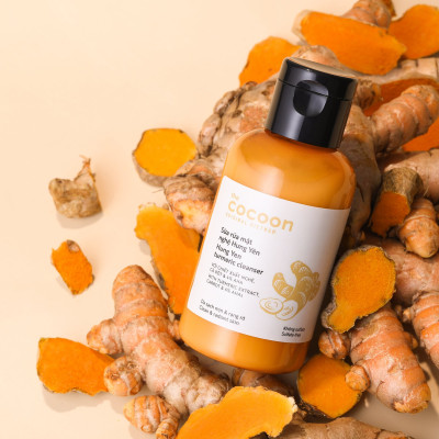 Bộ 5 Chăm Sóc Da Nghệ Cocoon giúp sáng da mờ thâm: Sữa rửa mặt nghệ 140ml + Mặt nạ nghệ 30ml + Toner nghệ 140ml + Tinh chất nghệ 30ml + Thạch nghệ 30ml