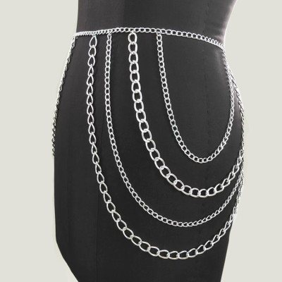 Belt xích nịt xích body chain thắt lưng và phối đai áo sang chảnh ấn tượng siêu tôn dáng cá tính unisex