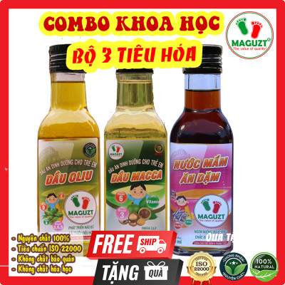 Bộ 3 Dầu Ăn Hỗ Trợ Hệ Tiêu Hoá Maguzt ( Tặng Quà)