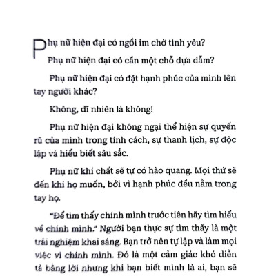 Phụ Nữ Khí Chất Sẽ Tự Có Hào Quang (Sbooks)