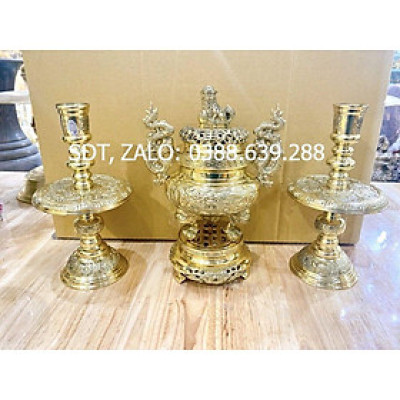 ĐỈNH TAM SỰ 28 CM NẶNG 3.2 KG CHẤT LIỆU BẰNG ĐỒNG