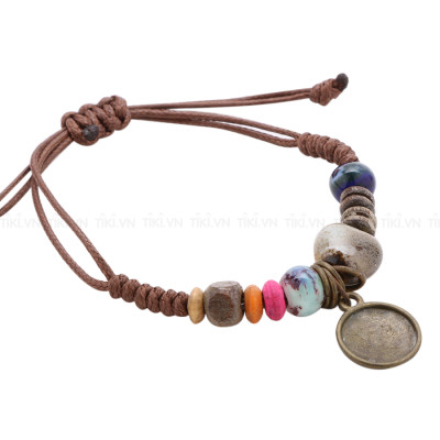 Combo 2 Dây Sứ 3-4 Hạt A 262 - Móc Khóa A 261 (Mẫu Ngẫu Nhiên)