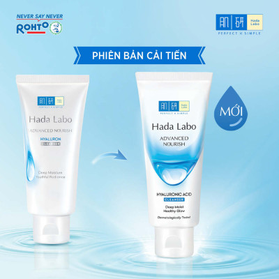 Sữa rửa mặt dưỡng ẩm tối ưu Hada Labo Advanced Nourish Cleanser 80g