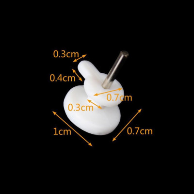 10 Móc Nhựa Đóng Tường Đinh 1 Chân Tiện Dụng, Chắc Chắn Treo Tranh, Ảnh và Đồ Dùng Nhỏ 2219Set10