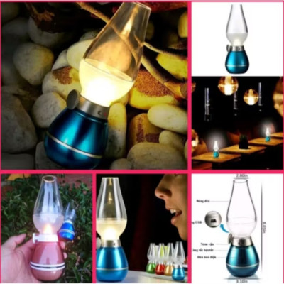 1 ĐÈN LED DẦU ĐIỆN CẢM BIẾN TRANG TRÍ KIỂU CỔ CỰC KỲ ĐẸP CHO MỌI NGƯỜI