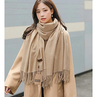 KHĂN CHOÀNG CASHMERE TRƠN MÀU CAO CẤP HÀNG LOẠI I MS14