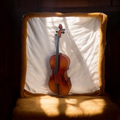 Đàn Cello Woim Saiger Full Size 4/4 Tặng Kèm Bao, Vỉ Kéo, Rosin, Khăn Nhung Lau Đàn.