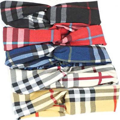 Combo 3 băng đô nữ TB38 kẻ karo và kẻ sọc giao mầu ngẫu nghiên