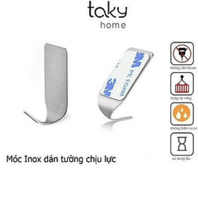 Móc Dính Tường, Móc Inox Đa Năng Treo Đồ Dùng, Móc Dán Tường Siêu Dính, Móc Giá Rẻ, Treo Đồ Đa Năng, Tiện Dụng Gia Đình. TakyHome 2001