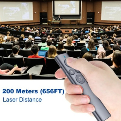 Bút trình chiếu NORWii kĩ thuật số N95S PRO LASER đỏ đầu nhận tích hợp thẻ nhớ 256MB dành cho màn hình LED và màn chiếu , hàng chính hãng