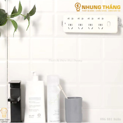 Combo Miếng Dán Tường - Treo Ổ Cắm Điện - Modem Wifi - Giá Đỡ Treo Tường Cố Định Ổ Cắm Điện