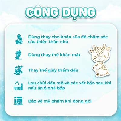 Combo 3 khăn vải khô đa năng HappyKids EcoWipes 600/900GR túi siêu tiết kiệm không chất tẩy trắng