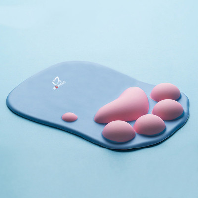 Miếng Lót Chuột Silicon CÓ ĐỆM TAY hình chân mèo - Hàng chính hãng / Hàng nhập khẩu