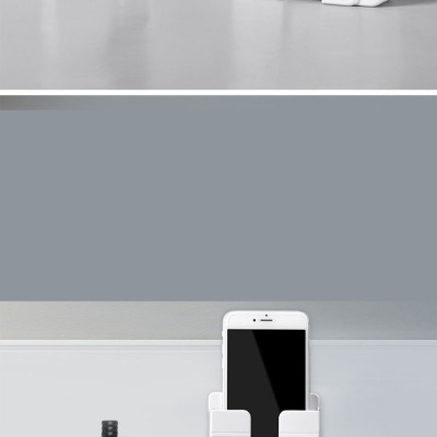Giá, Kệ Dán Tường Để Sạc điện thoại, Remote Đồ Dùng Giá Đỡ Sạc Điện Thoại Có Móc Treo Giữ Dây Điện