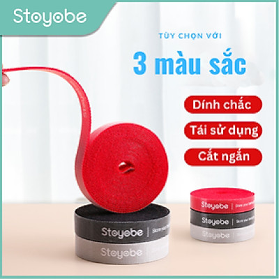 Dây dính Velcro 3M Stoyobe quấn gọn dây điện, dây cáp trong nhà, văn phòng - Hàng Nhập Khẩu