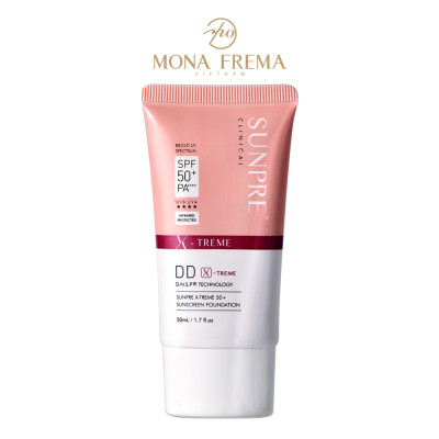 Kem Chống Nắng Màu Kem Nền Mona Frema SUNPRE DD Xtreme Sunscreen Foundation 50ml