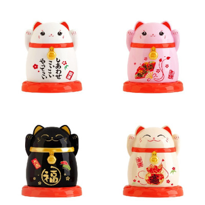 Hộp Đựng Tăm Hình Mèo Xinh Xắn (Giao Ngẫu Nhiên) - Hàng chính hãng 