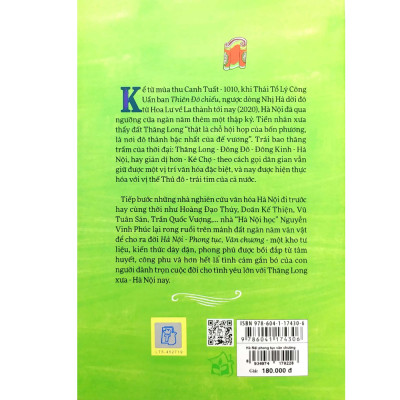Hà Nội - Phong Tục, Văn Chương (Tái Bản Lần Thứ 3 - 2020)