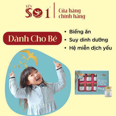 [6 Lọ Yến 70ml] Yến Số 1 Chưng Sẵn Dành Cho Trẻ Em, Yến Tươi 600mg Bổ Sung Vitamin D3