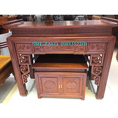 Bàn thờ chung cư gỗ mít 153*61*127