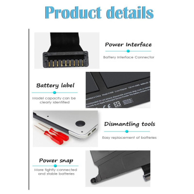 Pin Tương Thích Cho Macbook Air 11 Inch A1406 A1495 Mid 2011 To 2015 TEEEMO PC Hàng Nhập Khẩu New Seal