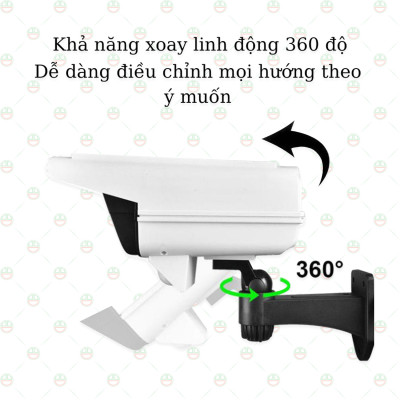 [Loại Tốt] Đèn Cảm Biến KhoNCC Năng Lượng Mặt Trời Mô Hình Camera Hàng Chính Hãng - Tối Tự Sáng - Có Remote - KLVQ-2465-CNLMT